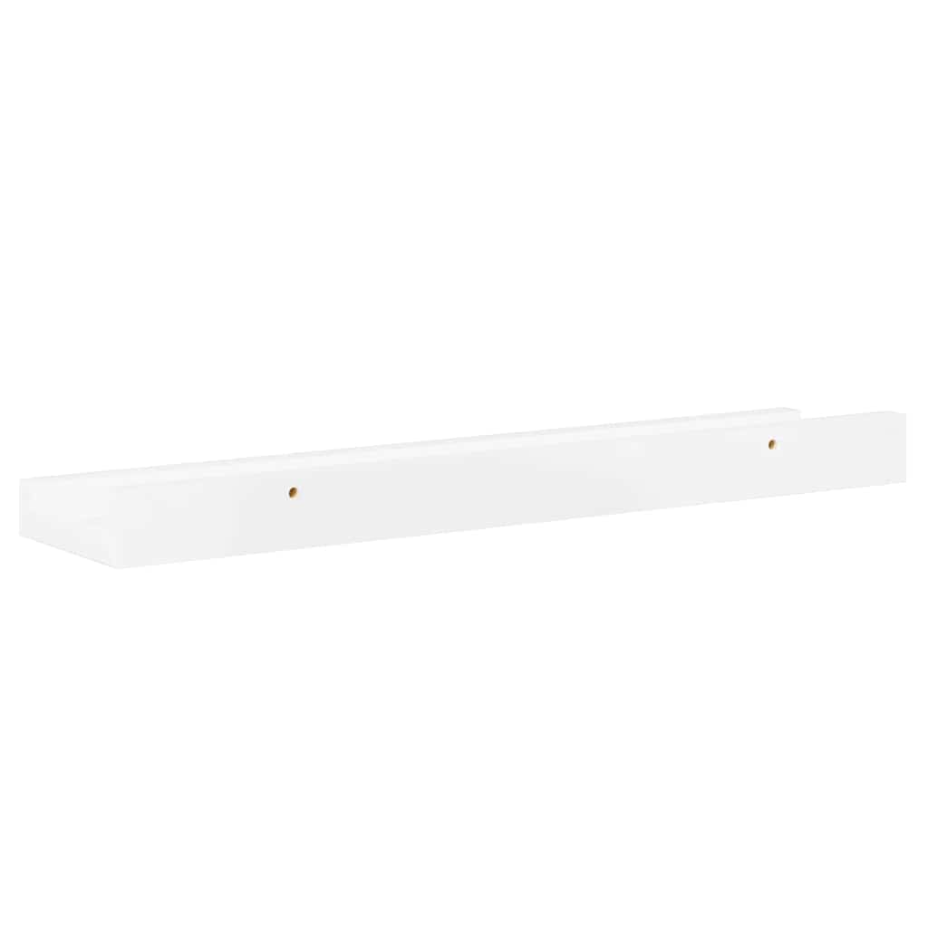 Wandschappen 2 st 40x9x3 cm hoogglans wit is nu te koop bij PeponiXL, paradijselijk wonen!