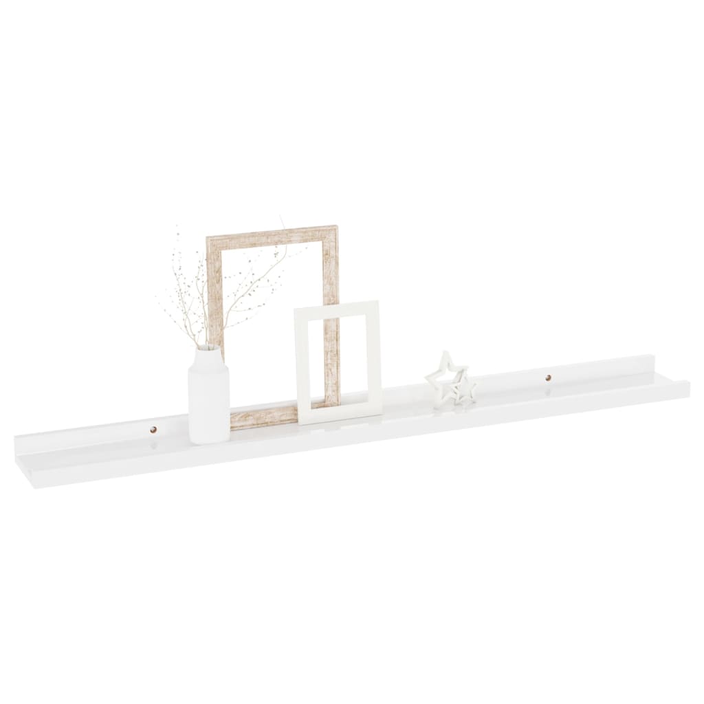 Wandschappen 2 st 80x9x3 cm hoogglans wit is nu te koop bij PeponiXL, paradijselijk wonen!