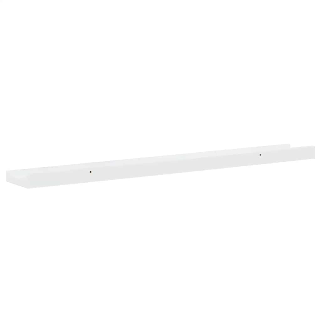 Wandschappen 2 st 80x9x3 cm hoogglans wit is nu te koop bij PeponiXL, paradijselijk wonen!