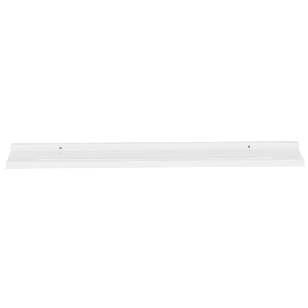 Wandschappen 2 st 100x9x3 cm hoogglans wit is nu te koop bij PeponiXL, paradijselijk wonen!