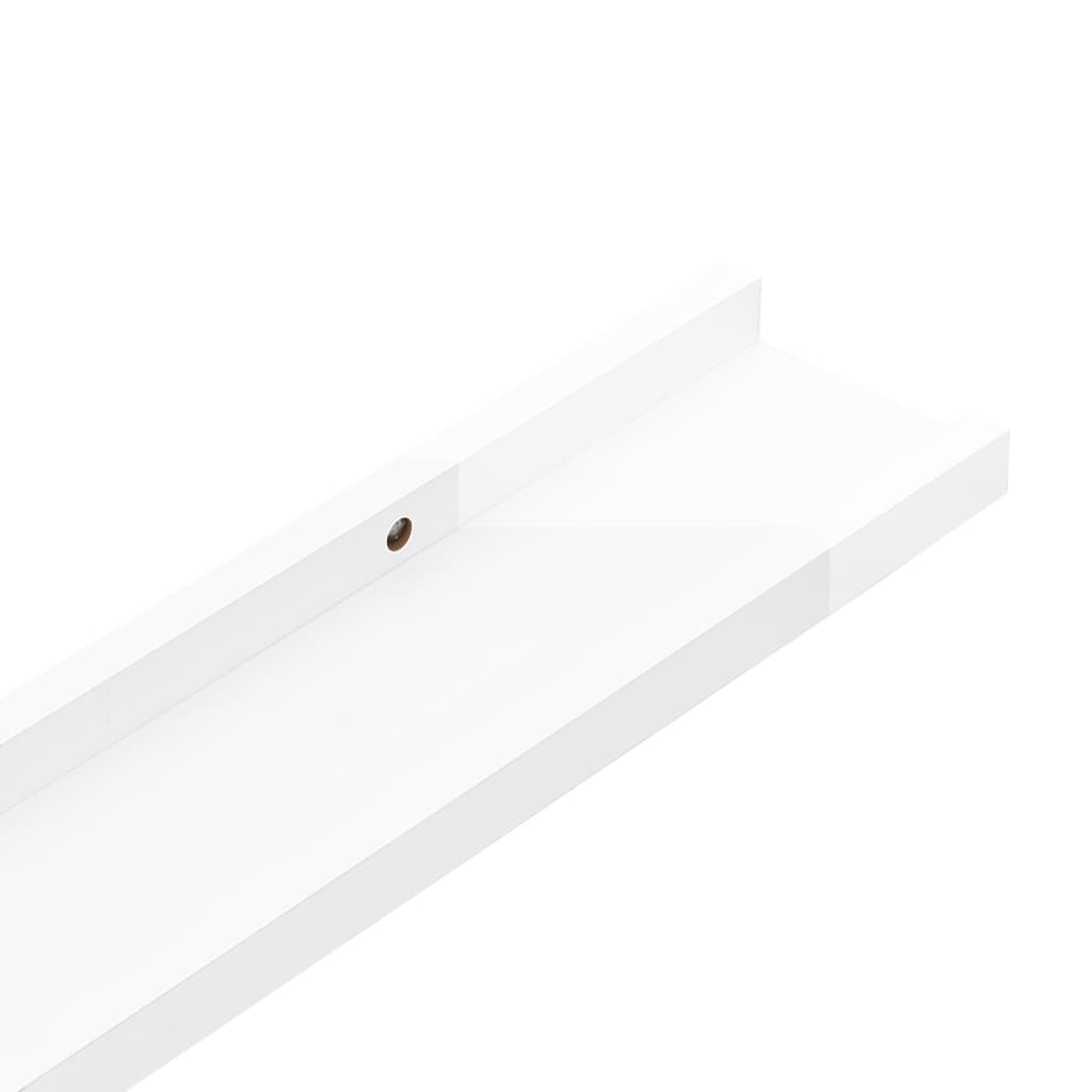 Wandschappen 2 st 100x9x3 cm hoogglans wit is nu te koop bij PeponiXL, paradijselijk wonen!