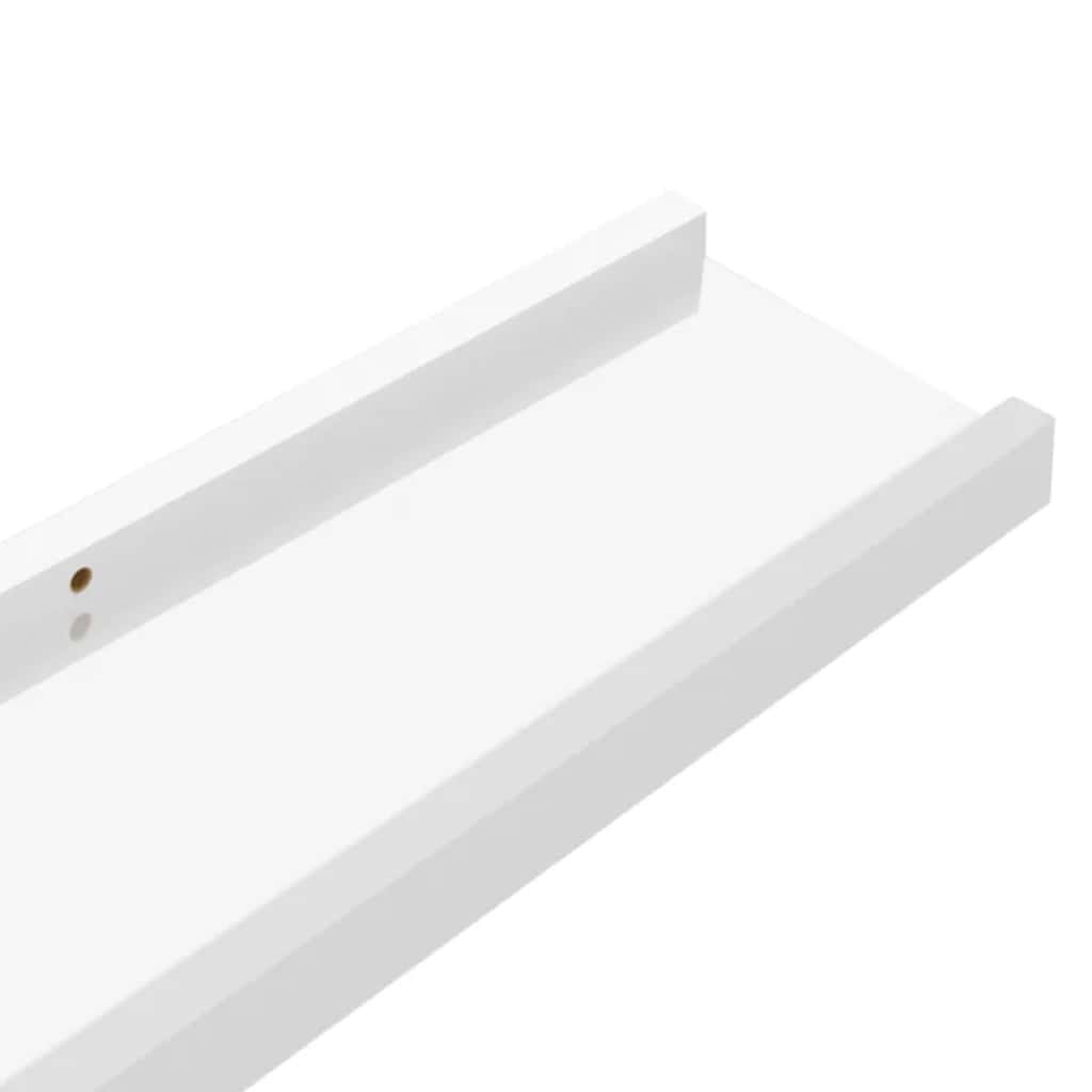 Wandschappen 2 st 100x9x3 cm hoogglans wit is nu te koop bij PeponiXL, paradijselijk wonen!