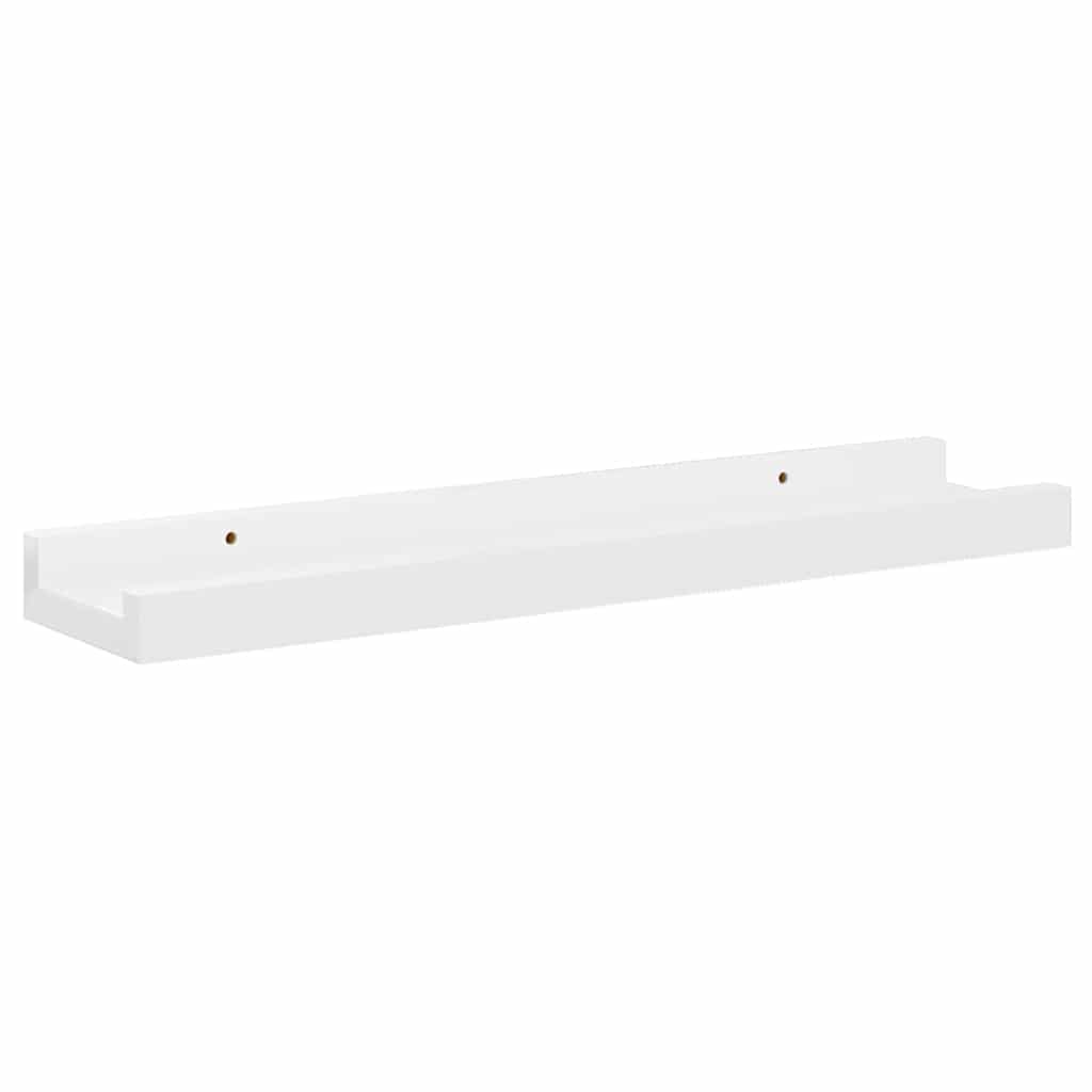 Wandschappen 4 st 40x9x3 cm hoogglans wit is nu te koop bij PeponiXL, paradijselijk wonen!