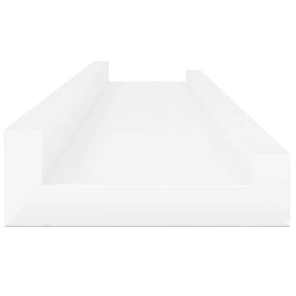 Wandschappen 4 st 60x9x3 cm hoogglans wit is nu te koop bij PeponiXL, paradijselijk wonen!