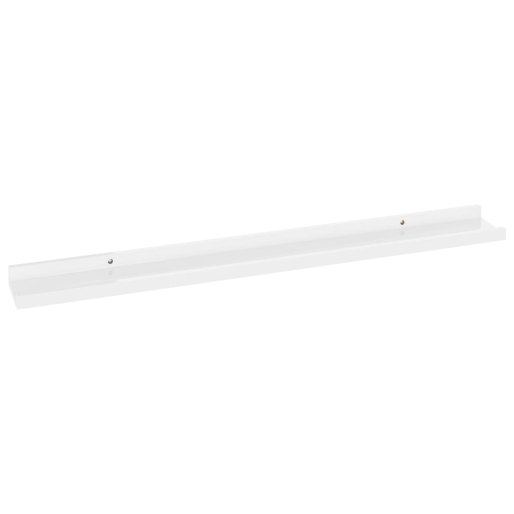 Wandschappen 4 st 80x9x3 cm hoogglans wit is nu te koop bij PeponiXL, paradijselijk wonen!