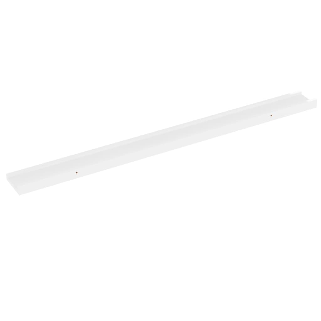 Wandschappen 4 st 100x9x3 cm hoogglans wit is nu te koop bij PeponiXL, paradijselijk wonen!