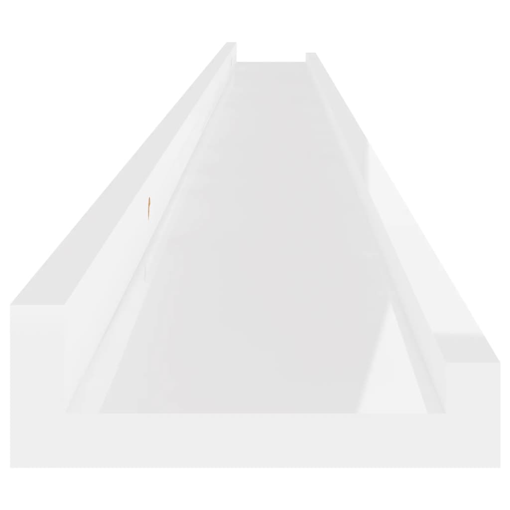 Wandschappen 4 st 115x9x3 cm hoogglans wit is nu te koop bij PeponiXL, paradijselijk wonen!