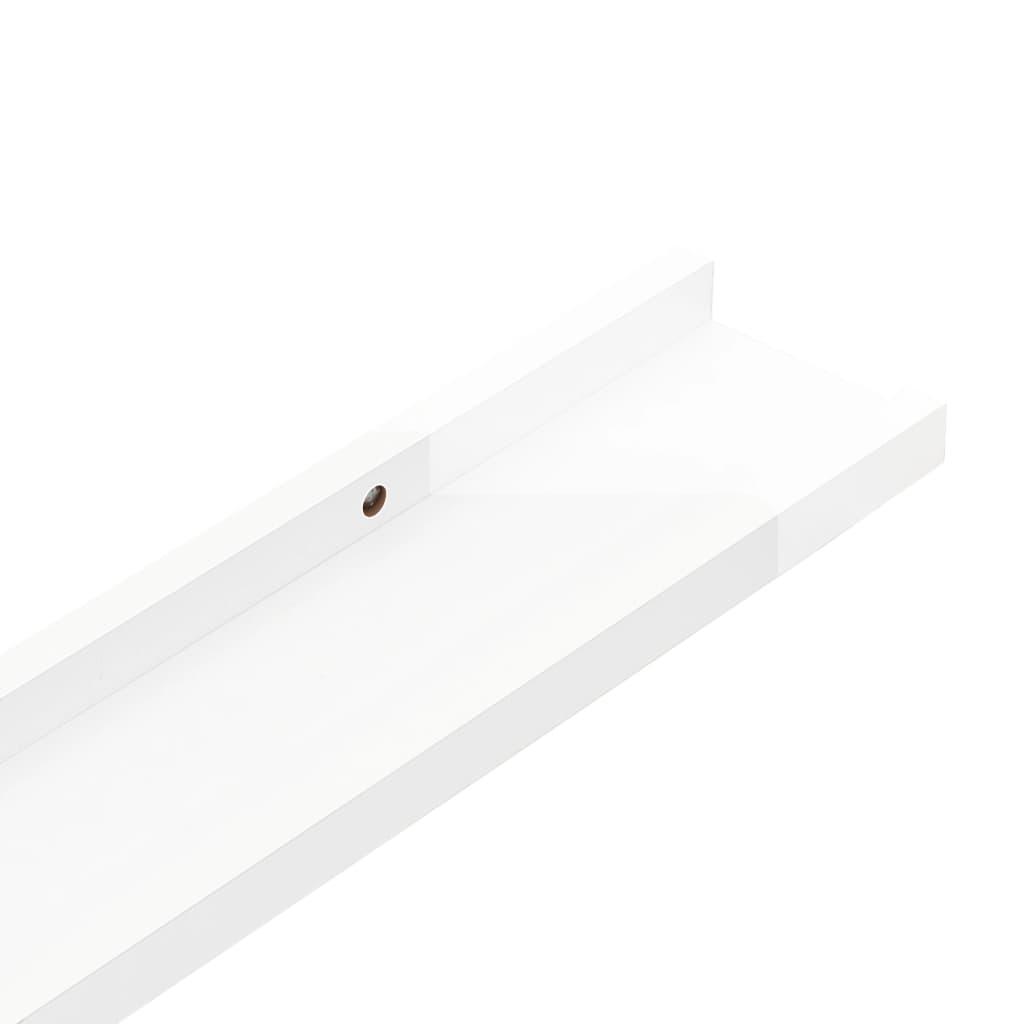Wandschappen 4 st 115x9x3 cm hoogglans wit is nu te koop bij PeponiXL, paradijselijk wonen!