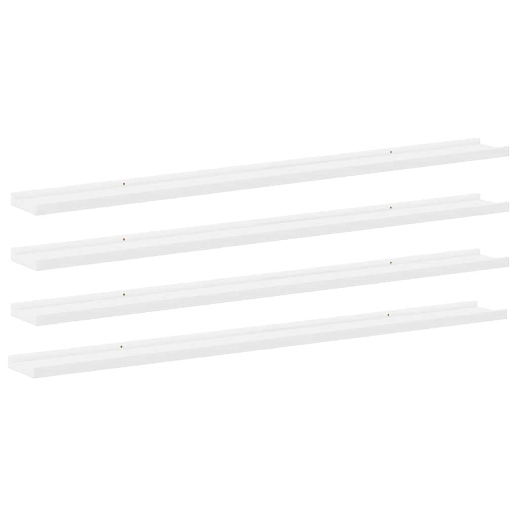 Wandschappen 4 st 115x9x3 cm wit is nu te koop bij PeponiXL, paradijselijk wonen!