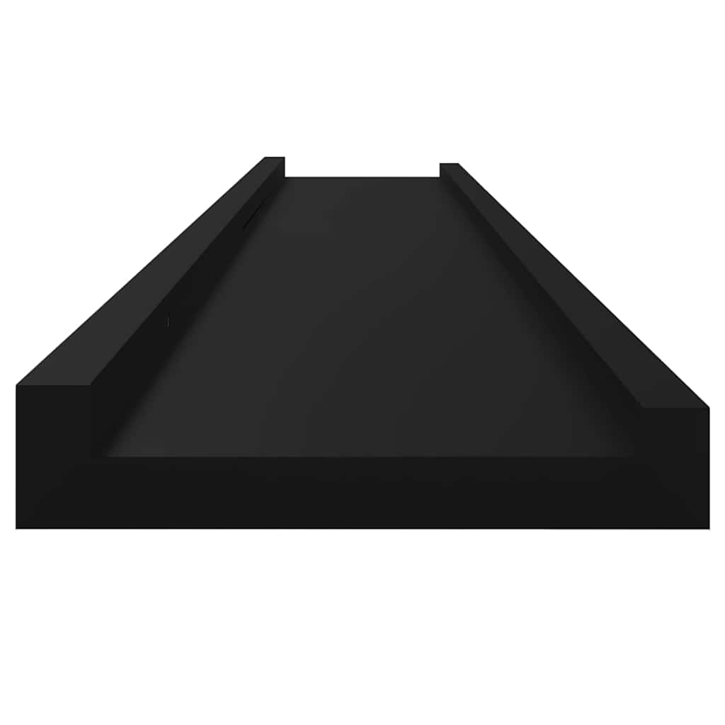 Wandschappen 2 st 115x9x3 cm zwart is nu te koop bij PeponiXL, paradijselijk wonen!