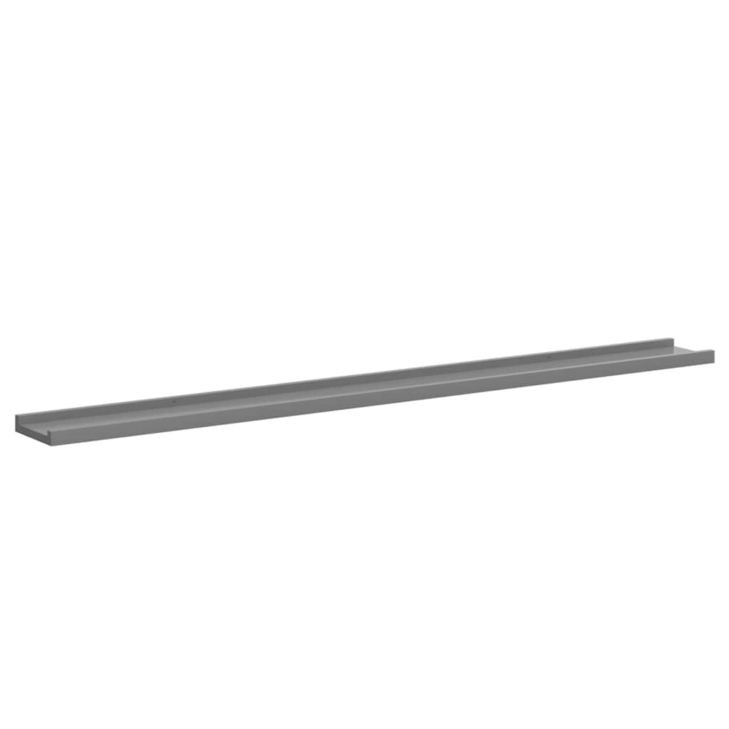 Wandschappen 2 st 115x9x3 cm grijs is nu te koop bij PeponiXL, paradijselijk wonen!