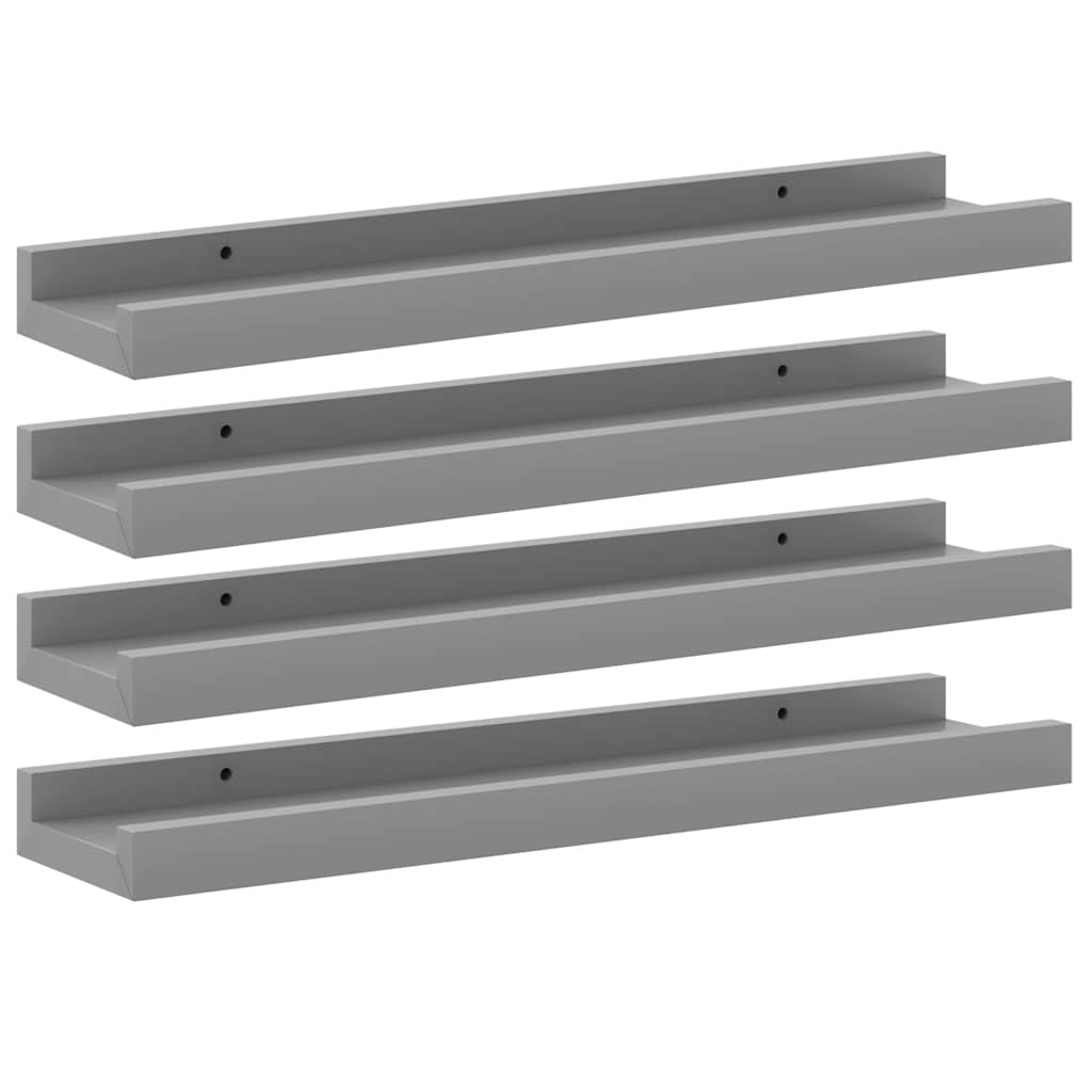 Wandschappen 4 st 40x9x3 cm grijs is nu te koop bij PeponiXL, paradijselijk wonen!