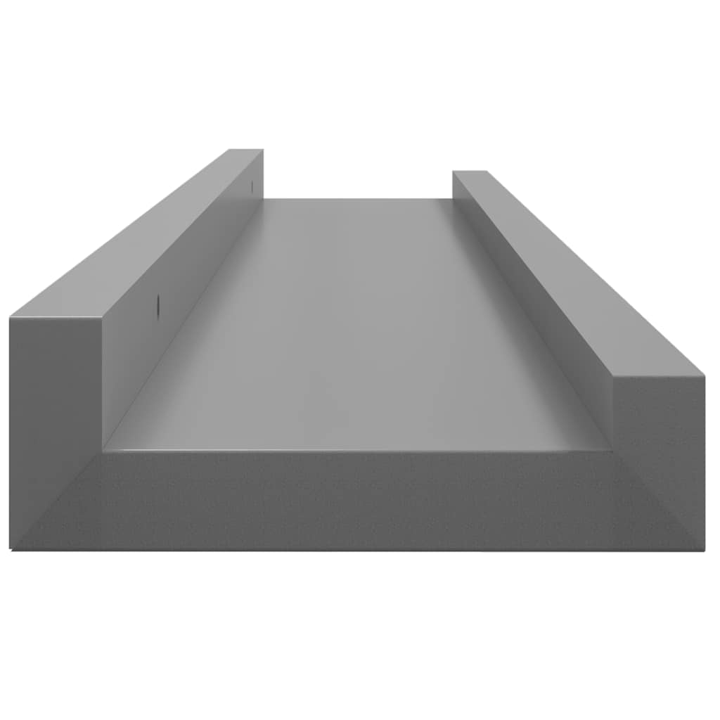 Wandschappen 4 st 60x9x3 cm grijs
