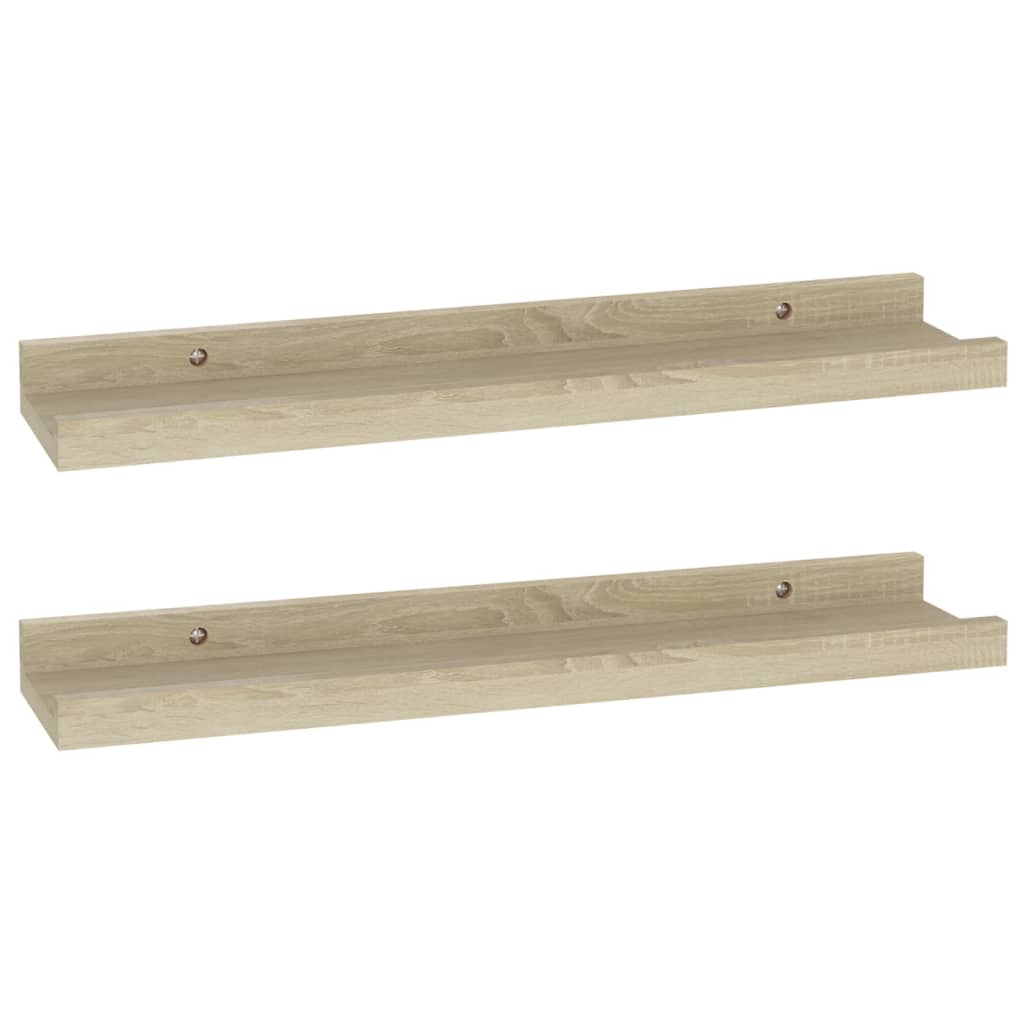 Wandplanken 2 st Sonoma eiken 40x9x3 cm is nu te koop bij PeponiXL, paradijselijk wonen!