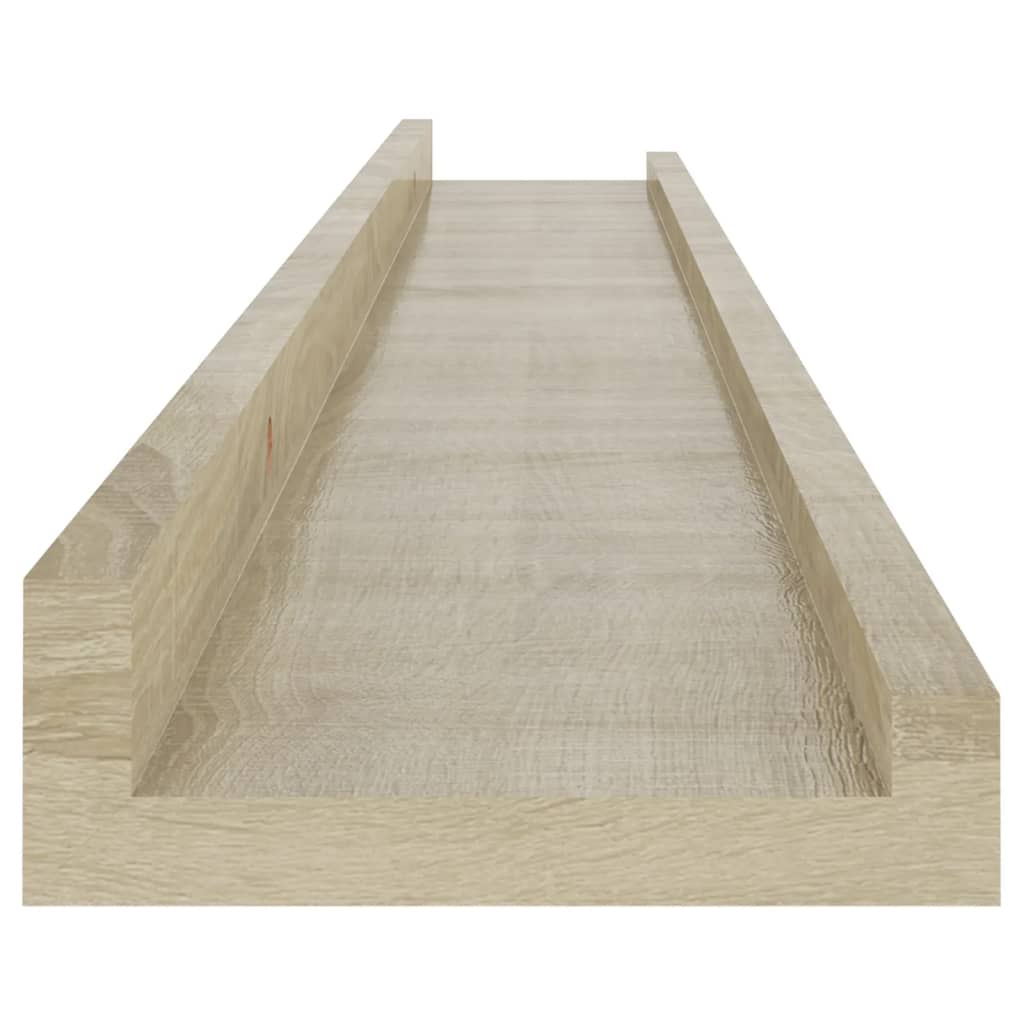 Wandplanken 2 st Sonoma eiken 80x9x3 cm is nu te koop bij PeponiXL, paradijselijk wonen!