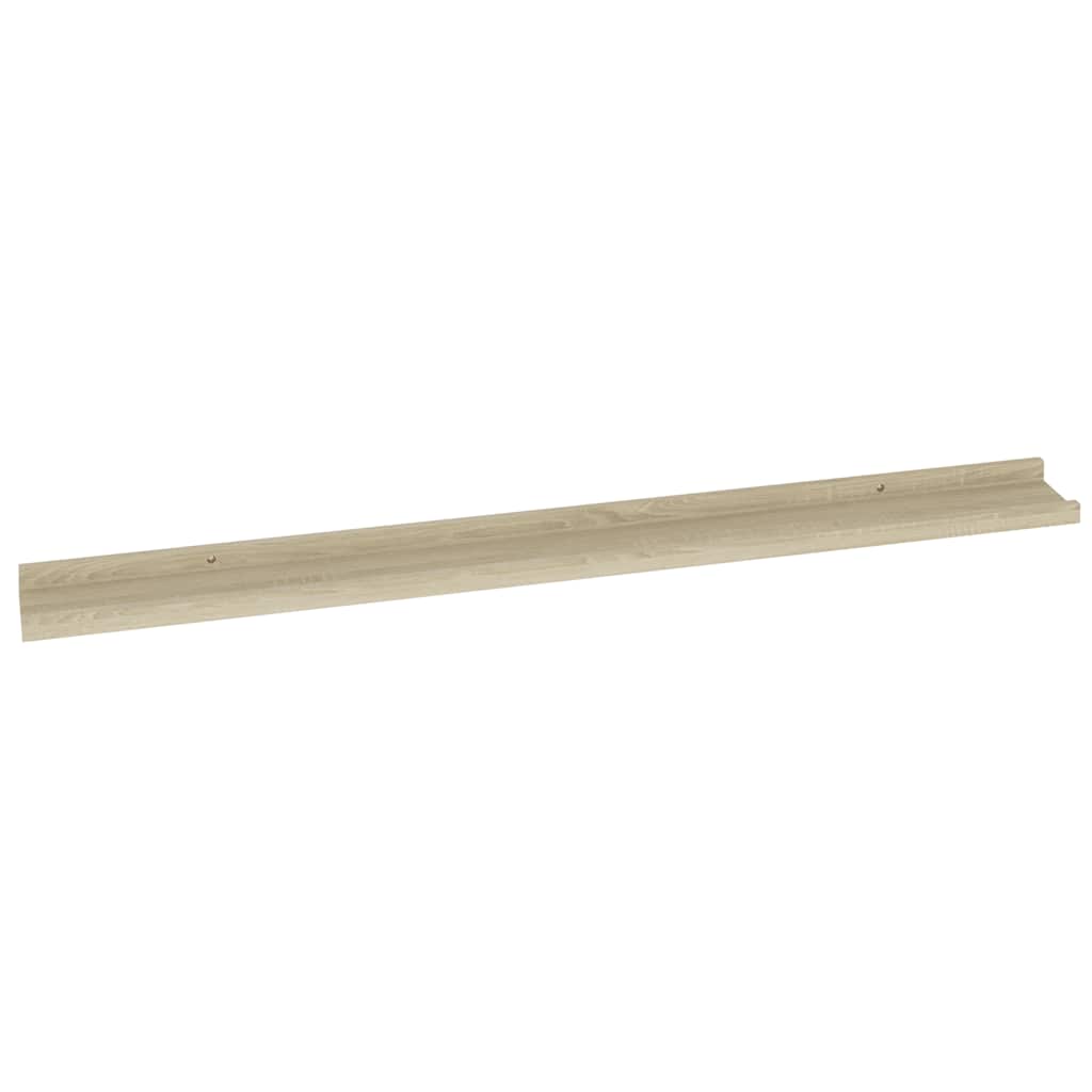 Wandschappen 2 st 100x9x3 cm sonoma eikenkleurig is nu te koop bij PeponiXL, paradijselijk wonen!