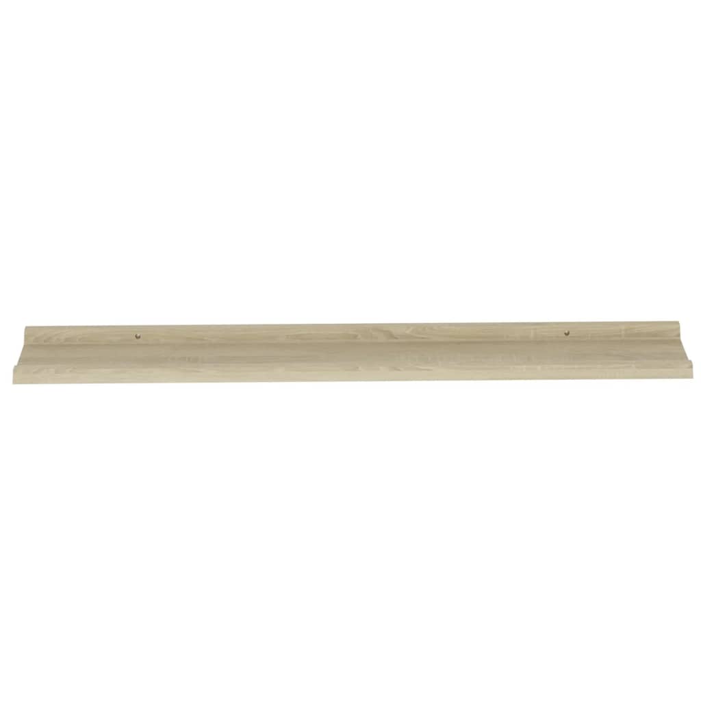 Wandschappen 2 st 100x9x3 cm sonoma eikenkleurig is nu te koop bij PeponiXL, paradijselijk wonen!