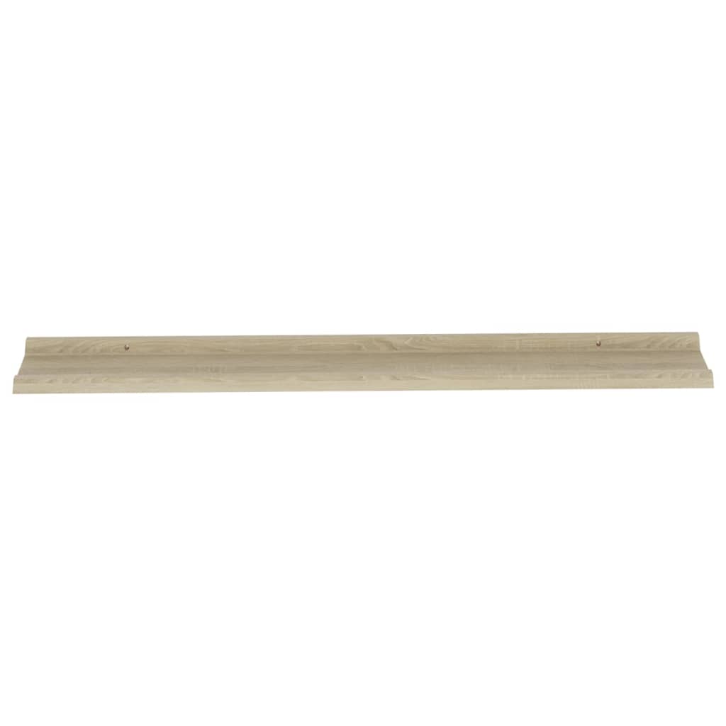 Wandschappen 2 st 115x9x3 cm sonoma eikenkleurig is nu te koop bij PeponiXL, paradijselijk wonen!