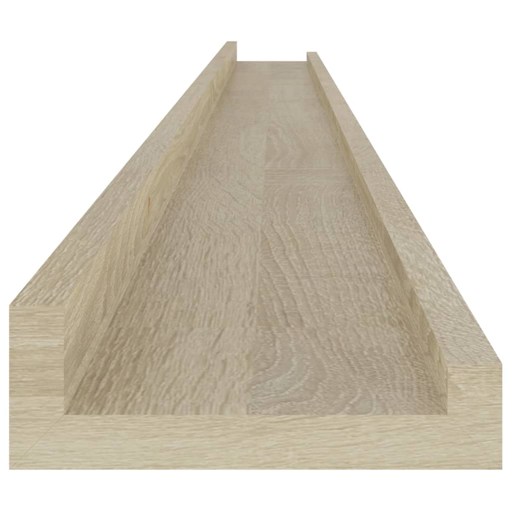Wandschappen 2 st 115x9x3 cm sonoma eikenkleurig is nu te koop bij PeponiXL, paradijselijk wonen!