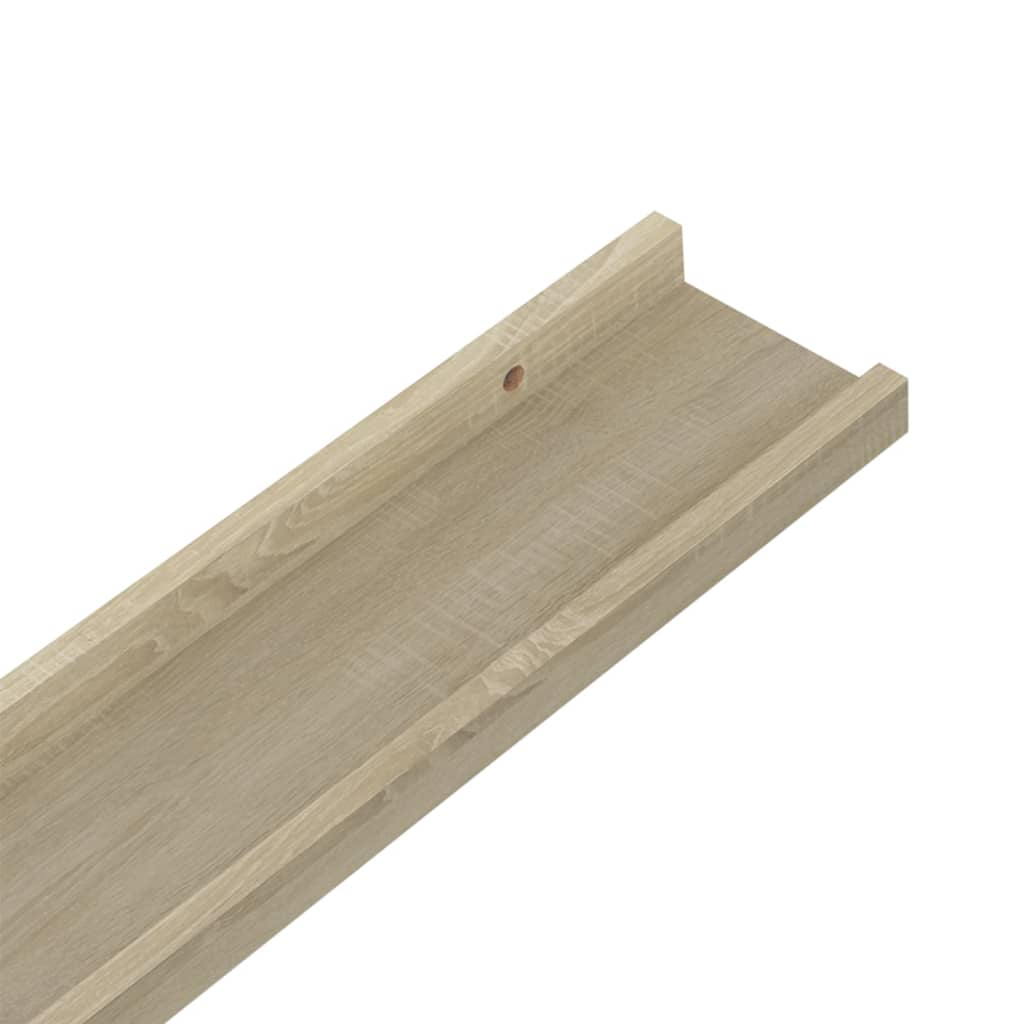 Wandschappen 4 st 40x9x3 cm sonoma eikenkleurig is nu te koop bij PeponiXL, paradijselijk wonen!