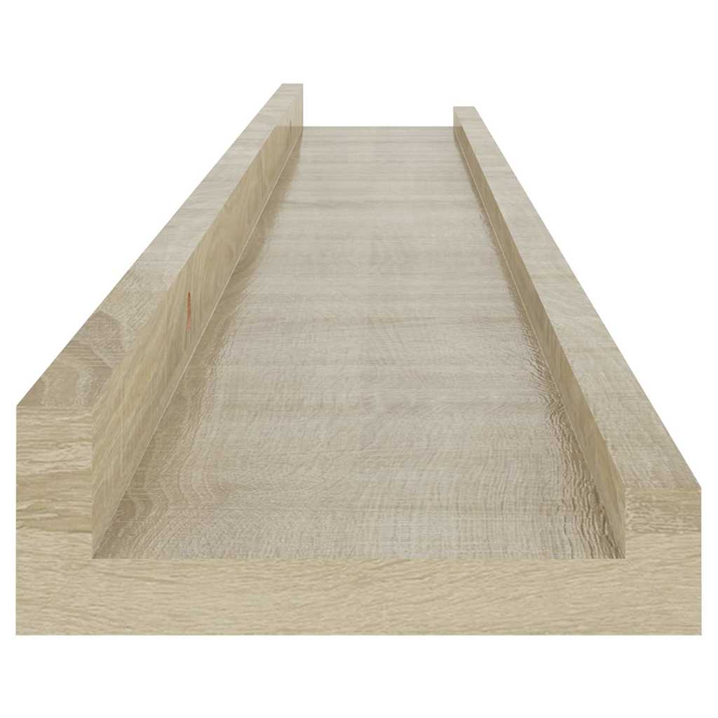Wandschappen 4 st 80x9x3 cm sonoma eikenkleurig is nu te koop bij PeponiXL, paradijselijk wonen!