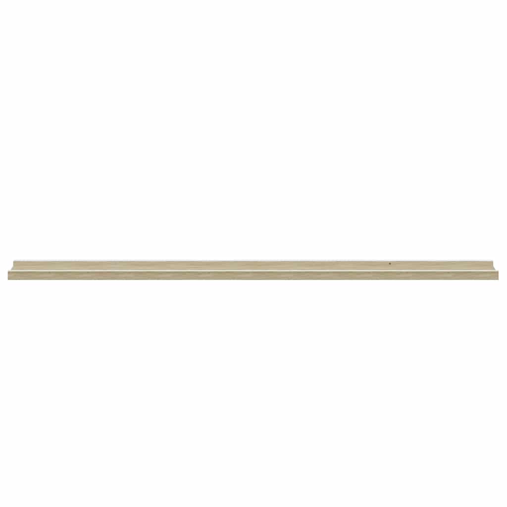 Wandschappen 2 st 115x9x3 cm wit en sonoma eikenkleurig is nu te koop bij PeponiXL, paradijselijk wonen!