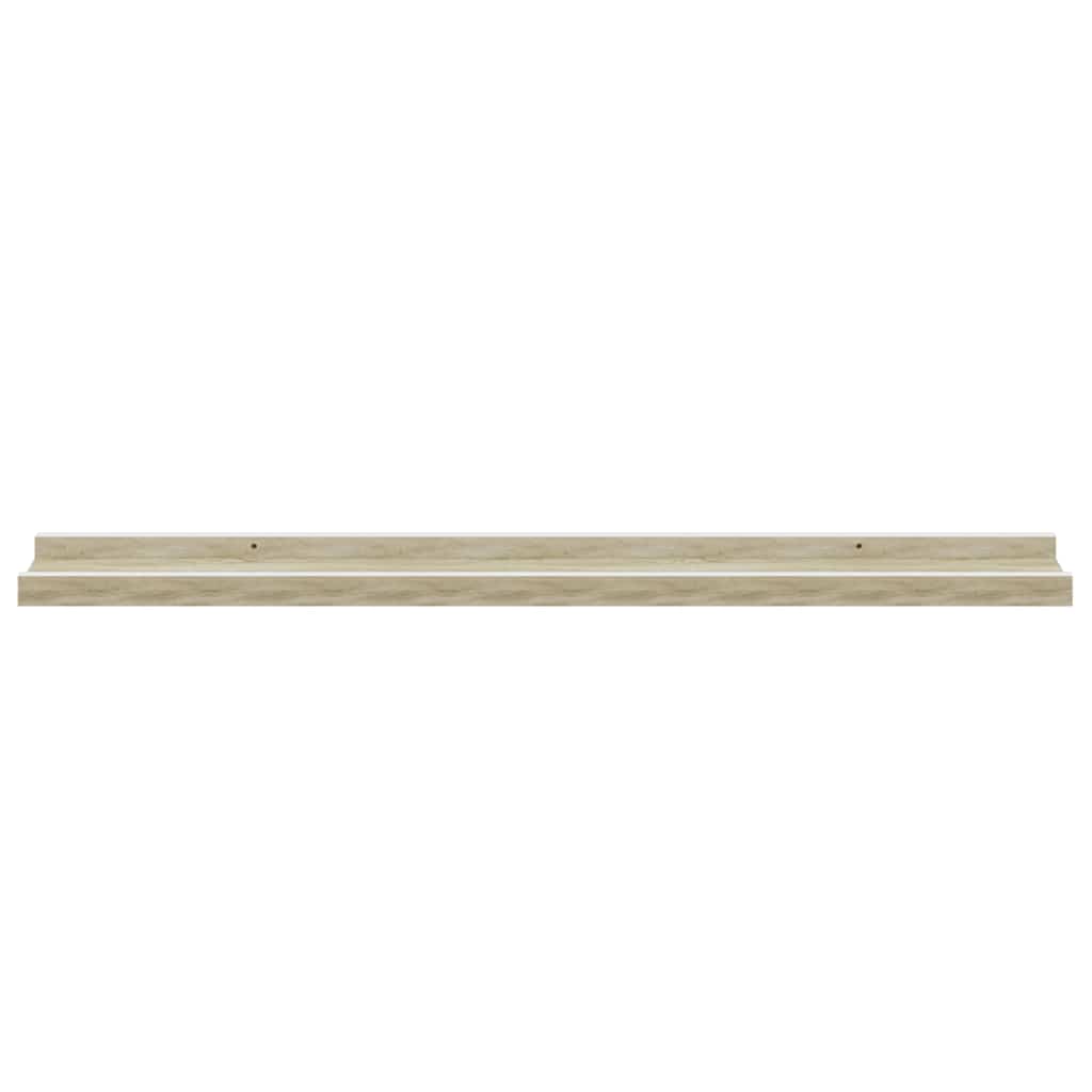 Wandschappen 4 st 80x9x3 cm wit en sonoma eikenkleurig is nu te koop bij PeponiXL, paradijselijk wonen!