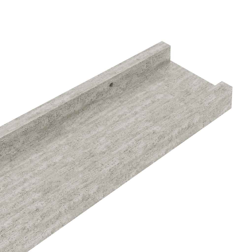 Wandschappen 2 st 100x9x3 cm betongrijs is nu te koop bij PeponiXL, paradijselijk wonen!