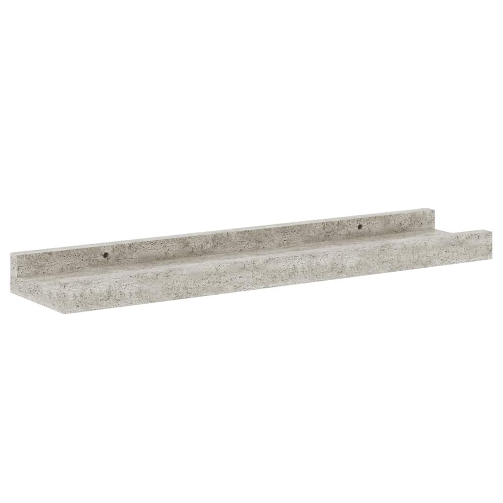 Wandschappen 4 st 40x9x3 cm betongrijs is nu te koop bij PeponiXL, paradijselijk wonen!