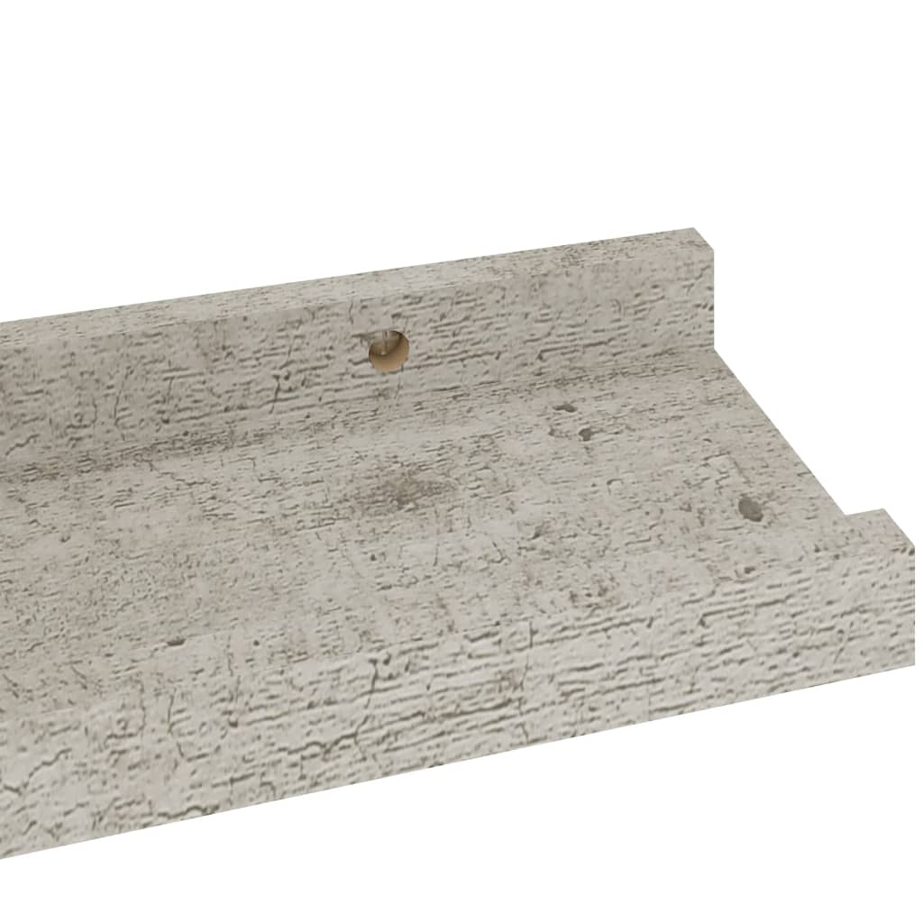Wandschappen 4 st 40x9x3 cm betongrijs is nu te koop bij PeponiXL, paradijselijk wonen!