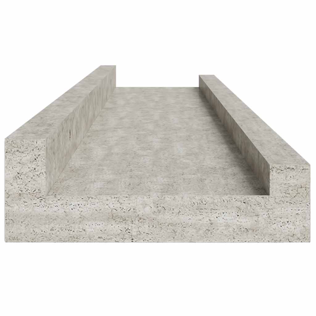 Wandschappen 4 st 60x9x3 cm betongrijs is nu te koop bij PeponiXL, paradijselijk wonen!