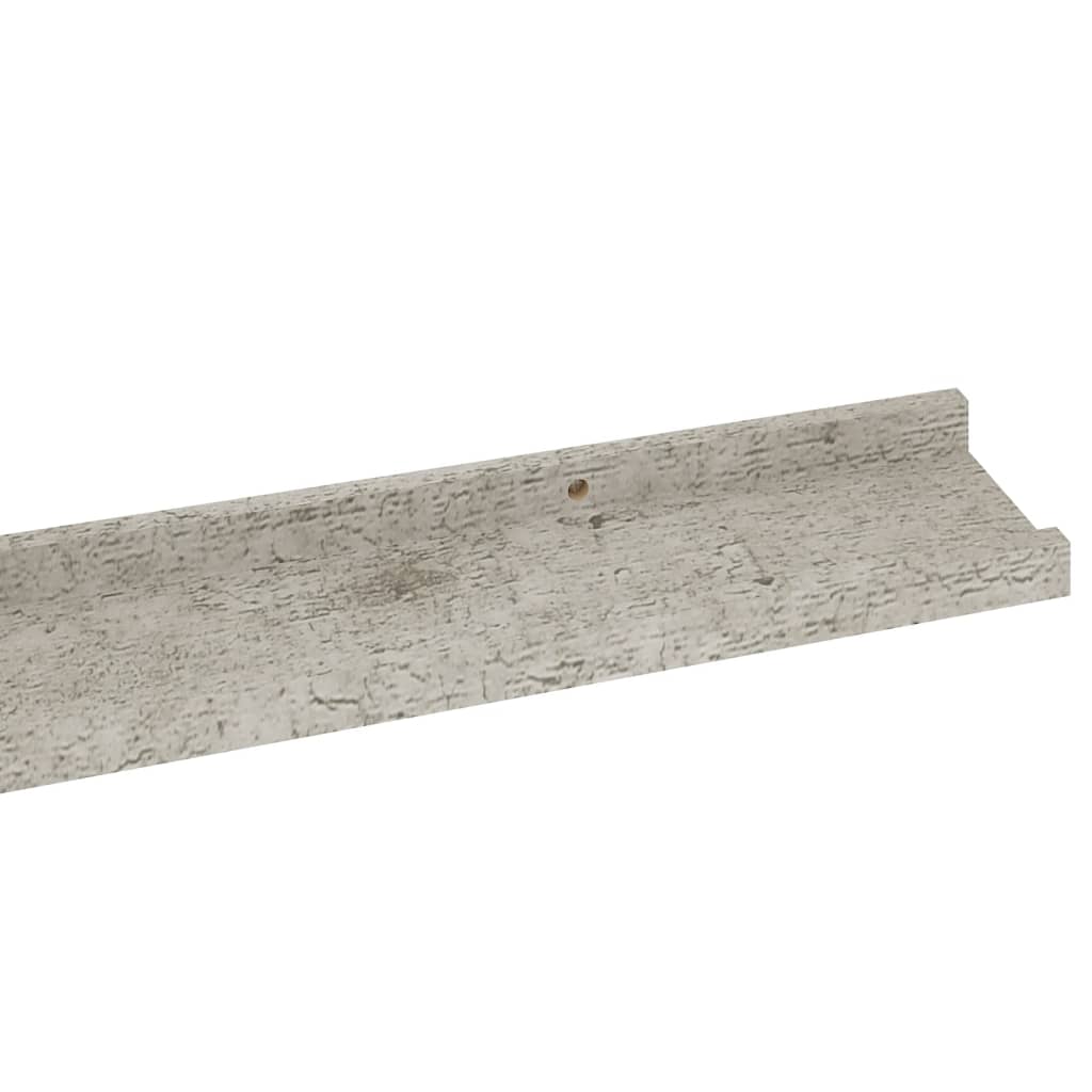 Wandschappen 4 st 100x9x3 cm betongrijs is nu te koop bij PeponiXL, paradijselijk wonen!