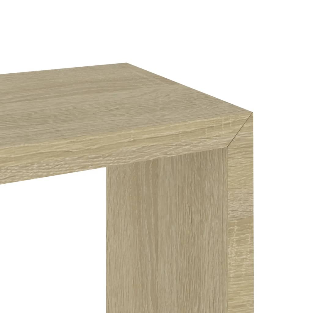 Wandschappen kubus 3 st sonoma eikenkleurig is nu te koop bij PeponiXL, paradijselijk wonen!