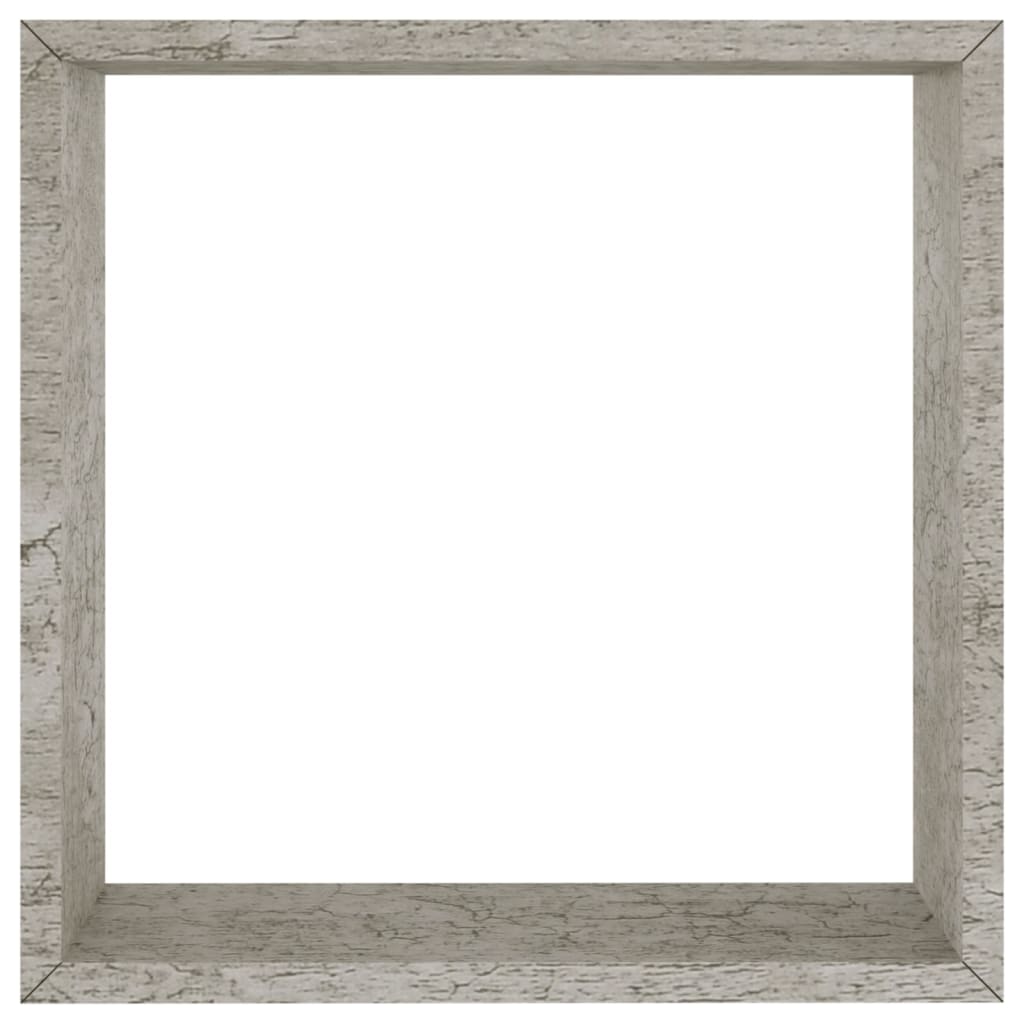 Wandschappen kubus 3 st betongrijs is nu te koop bij PeponiXL, paradijselijk wonen!