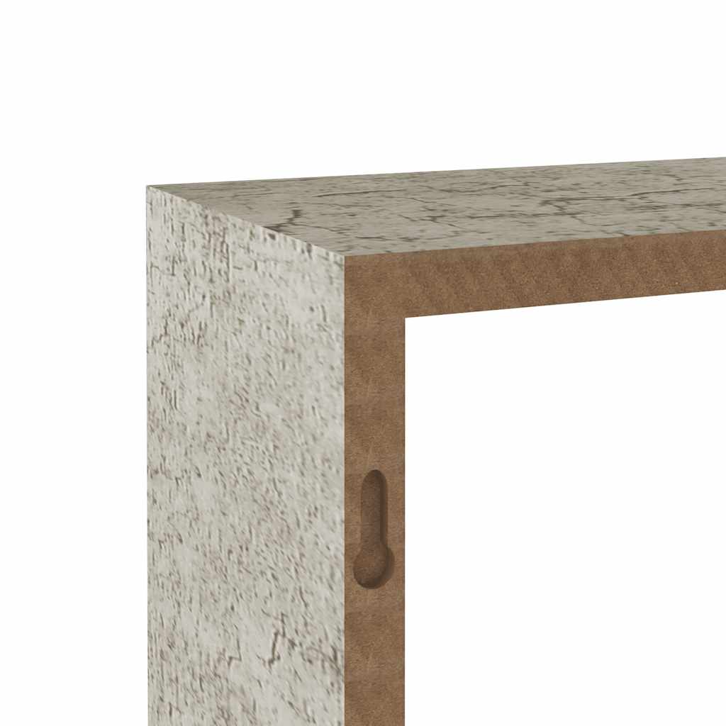 Wandschappen kubus 3 st betongrijs is nu te koop bij PeponiXL, paradijselijk wonen!