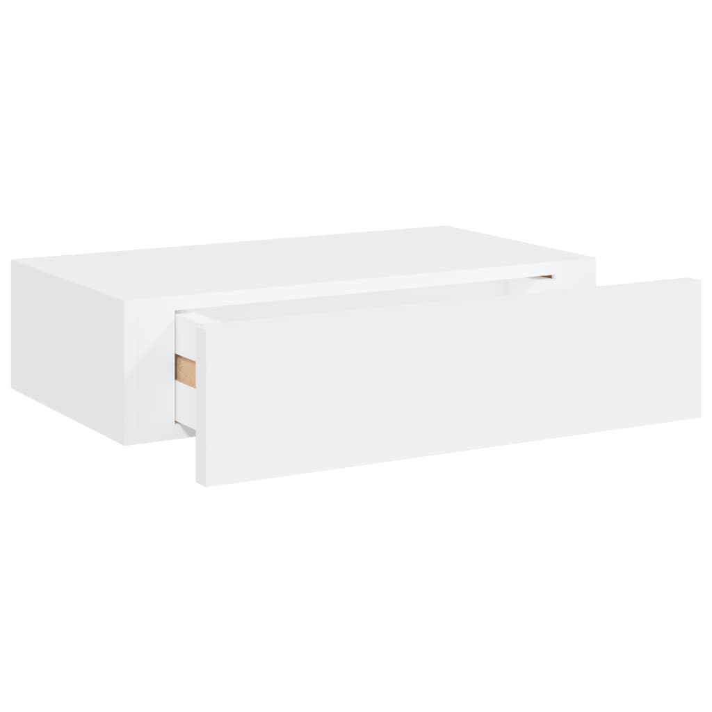 Wandschap met lade 40x23,5x10 cm MDF wit is nu te koop bij PeponiXL, paradijselijk wonen!