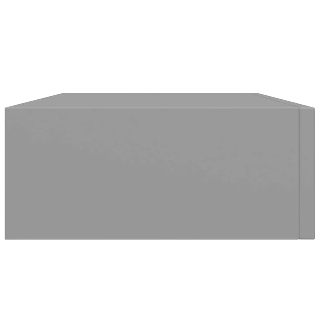 Wandschap met lade 40x23,5x10 cm MDF grijs is nu te koop bij PeponiXL, paradijselijk wonen!