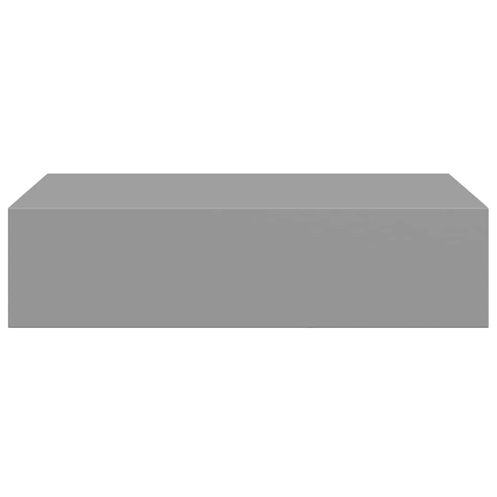 Wandschappen 2 st met lade 40x23,5x10 cm MDF grijs is nu te koop bij PeponiXL, paradijselijk wonen!