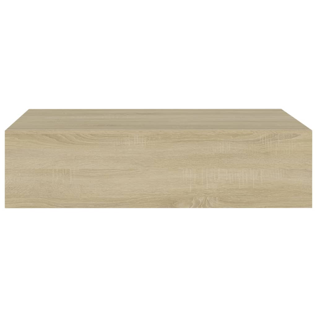 Wandschap met lade 40x23,5x10 cm MDF eikenkleurig is nu te koop bij PeponiXL, paradijselijk wonen!