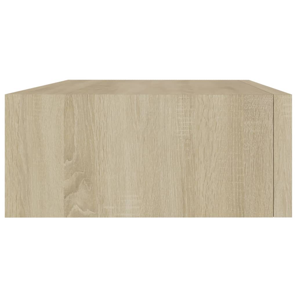 Wandschap met lade 40x23,5x10 cm MDF eikenkleurig is nu te koop bij PeponiXL, paradijselijk wonen!