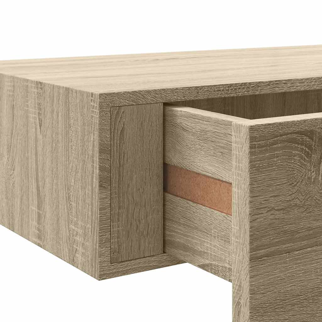 Wandschap met lade 40x23,5x10 cm MDF eikenkleurig is nu te koop bij PeponiXL, paradijselijk wonen!