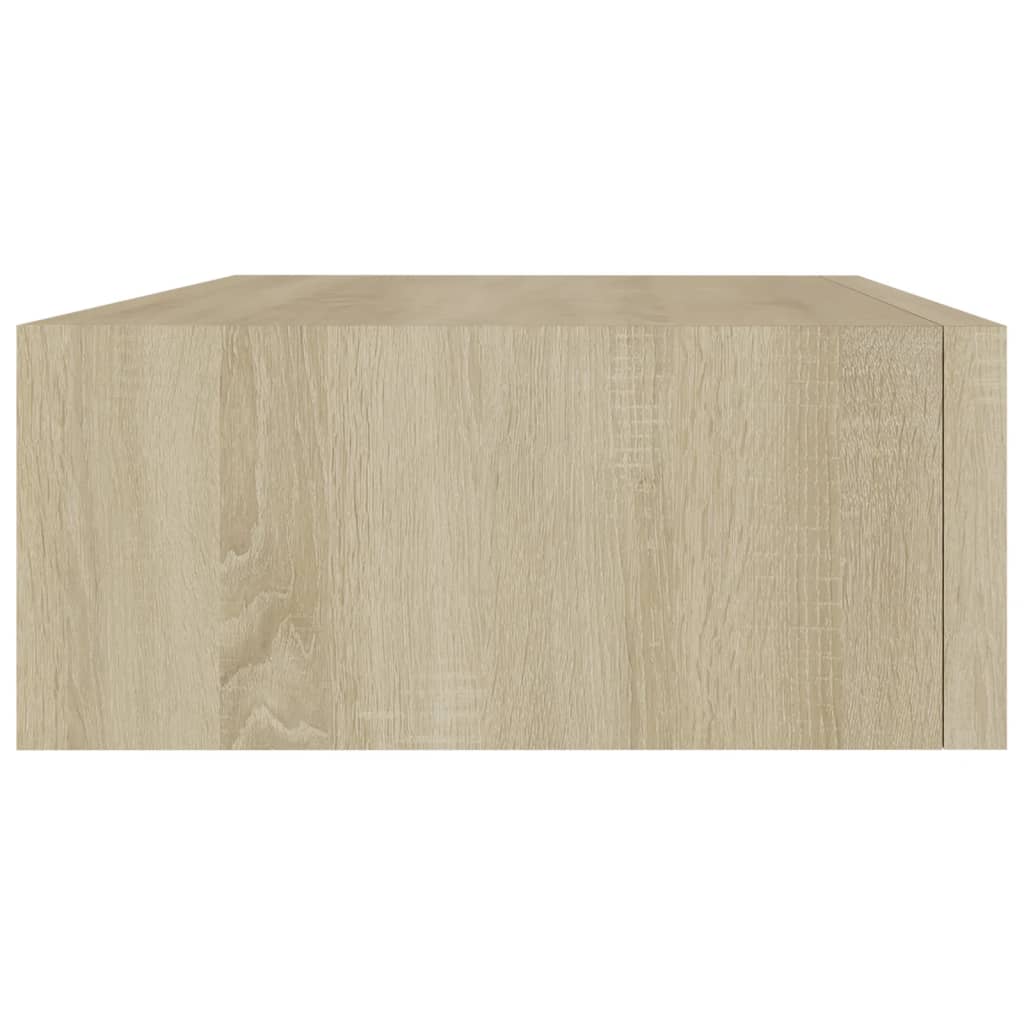 Wandschappen 2 st met lade 40x23,5x10 cm MDF eikenkleurig is nu te koop bij PeponiXL, paradijselijk wonen!