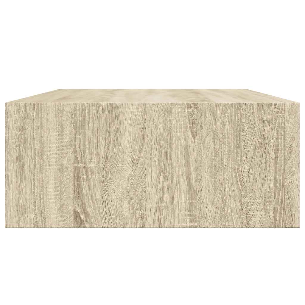 Wandschappen 2 st met lade 40x23,5x10 cm MDF eikenkleurig is nu te koop bij PeponiXL, paradijselijk wonen!