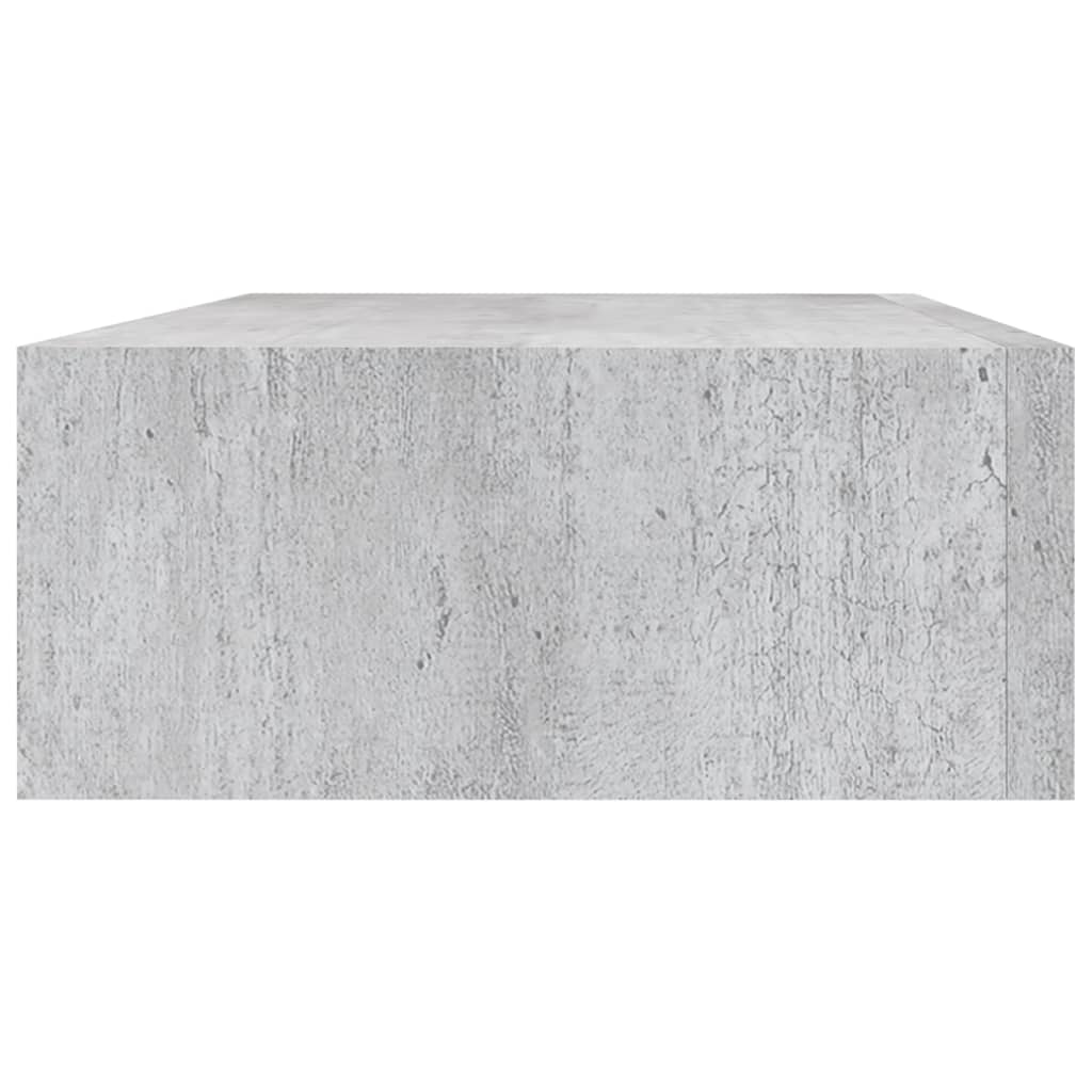 Wandschap met lade 40x23,5x10 cm MDF betongrijs is nu te koop bij PeponiXL, paradijselijk wonen!