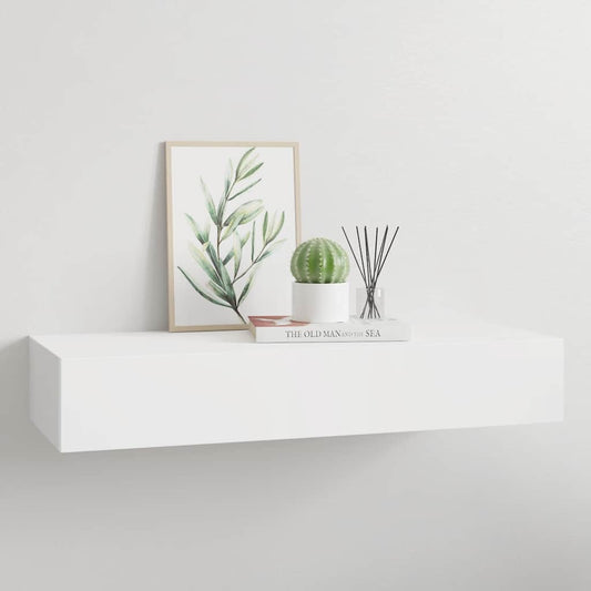 Wandschap met lade 60x23,5x10 cm MDF wit is nu te koop bij PeponiXL, paradijselijk wonen!