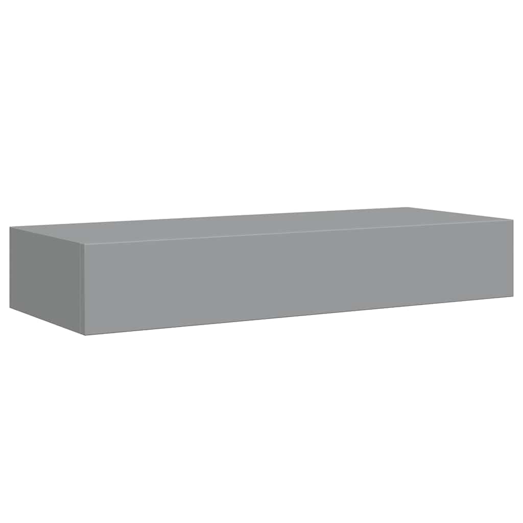 Wandschap met lade 60x23,5x10 cm MDF grijs is nu te koop bij PeponiXL, paradijselijk wonen!