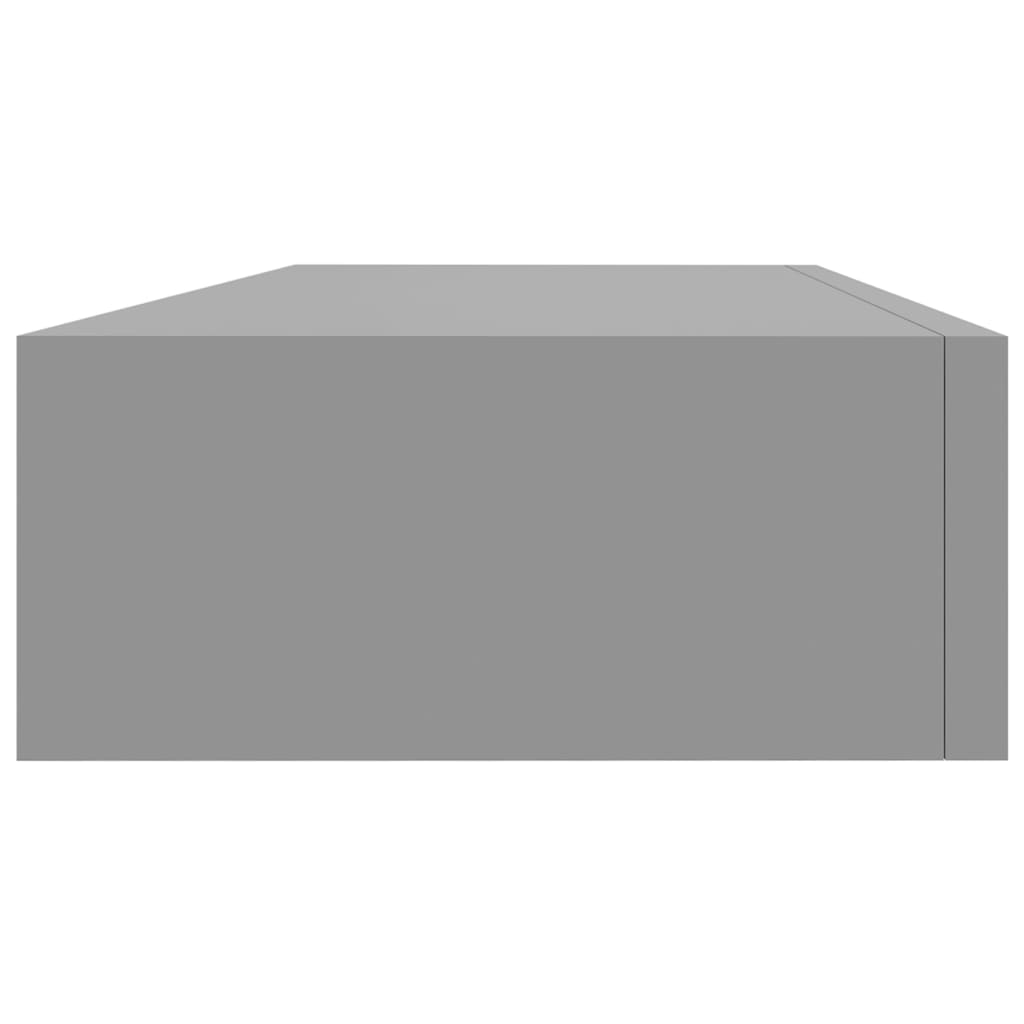 Wandschap met lade 60x23,5x10 cm MDF grijs is nu te koop bij PeponiXL, paradijselijk wonen!