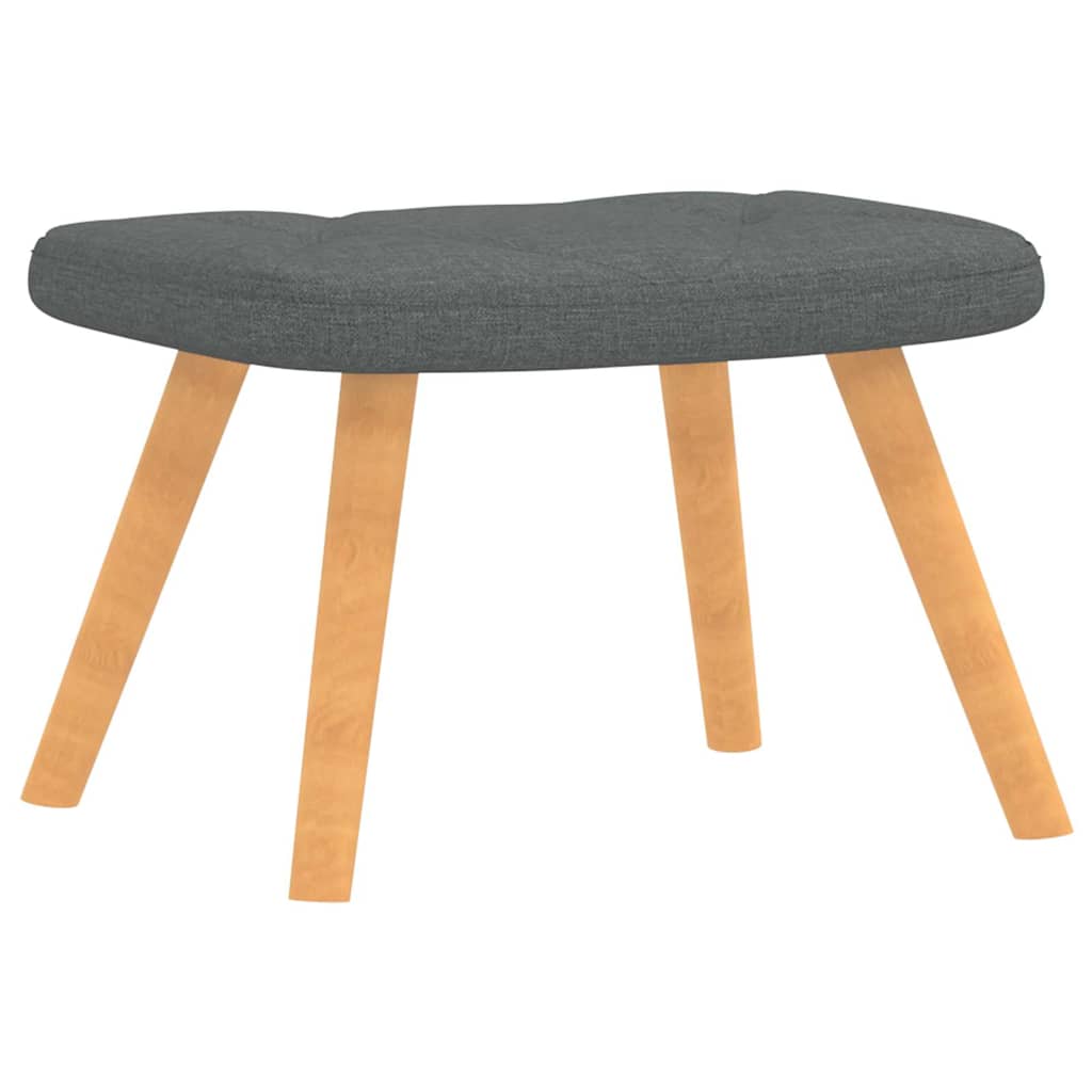 Relaxstoel met voetenbank stof donkergrijs is nu te koop bij PeponiXL, paradijselijk wonen!