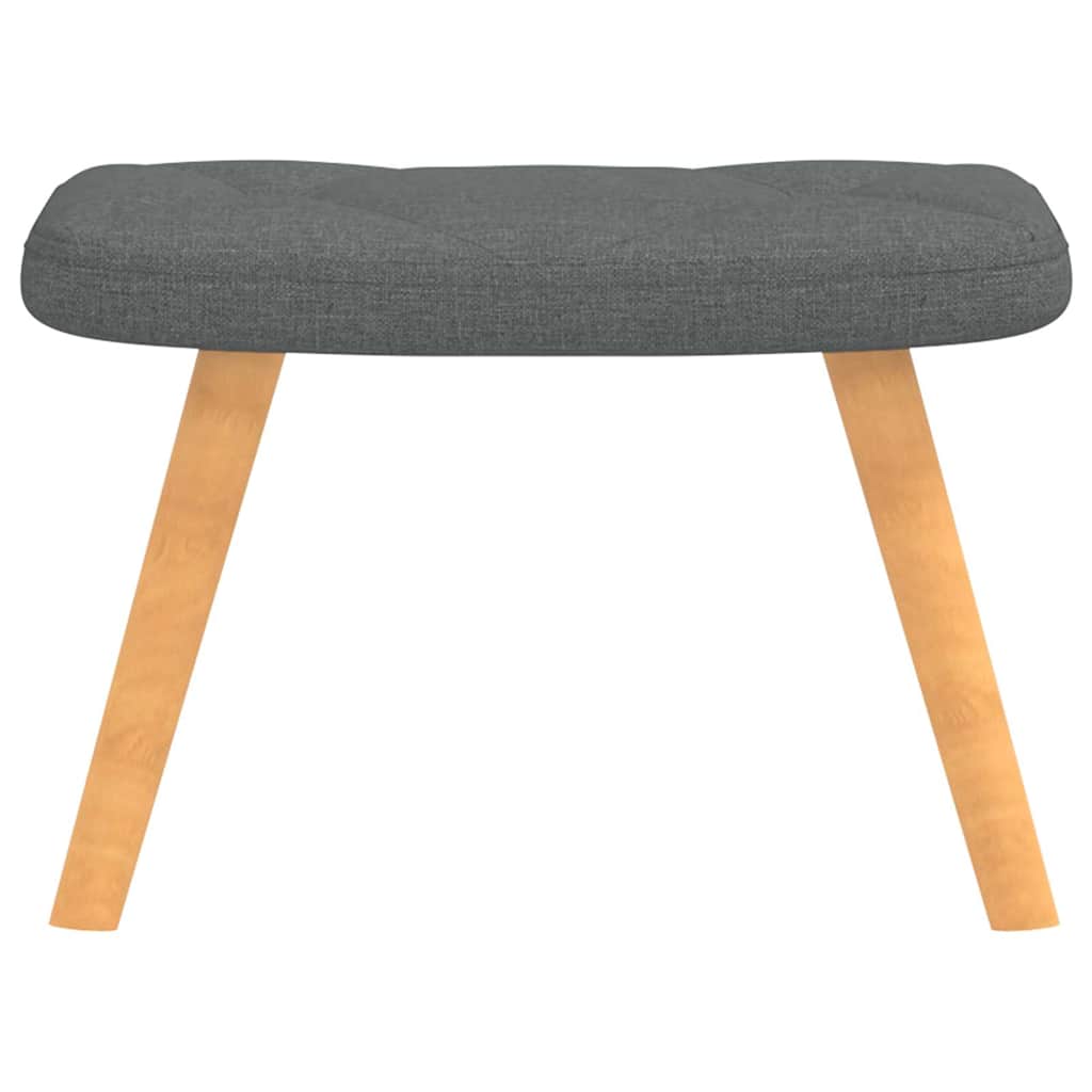 Relaxstoel met voetenbank stof donkergrijs is nu te koop bij PeponiXL, paradijselijk wonen!