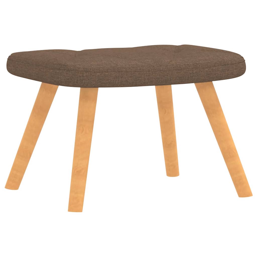 Relaxstoel met voetenbank stof bruin is nu te koop bij PeponiXL, paradijselijk wonen!